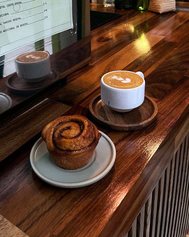 Ollin Pan y Café. Colonia San Rafael. CDMX. Gabino Barreda 117, Alcaldía Cuauhtémoc. CP. 06470 Ciudad de México. Cafetería de especialidad. Panadería.