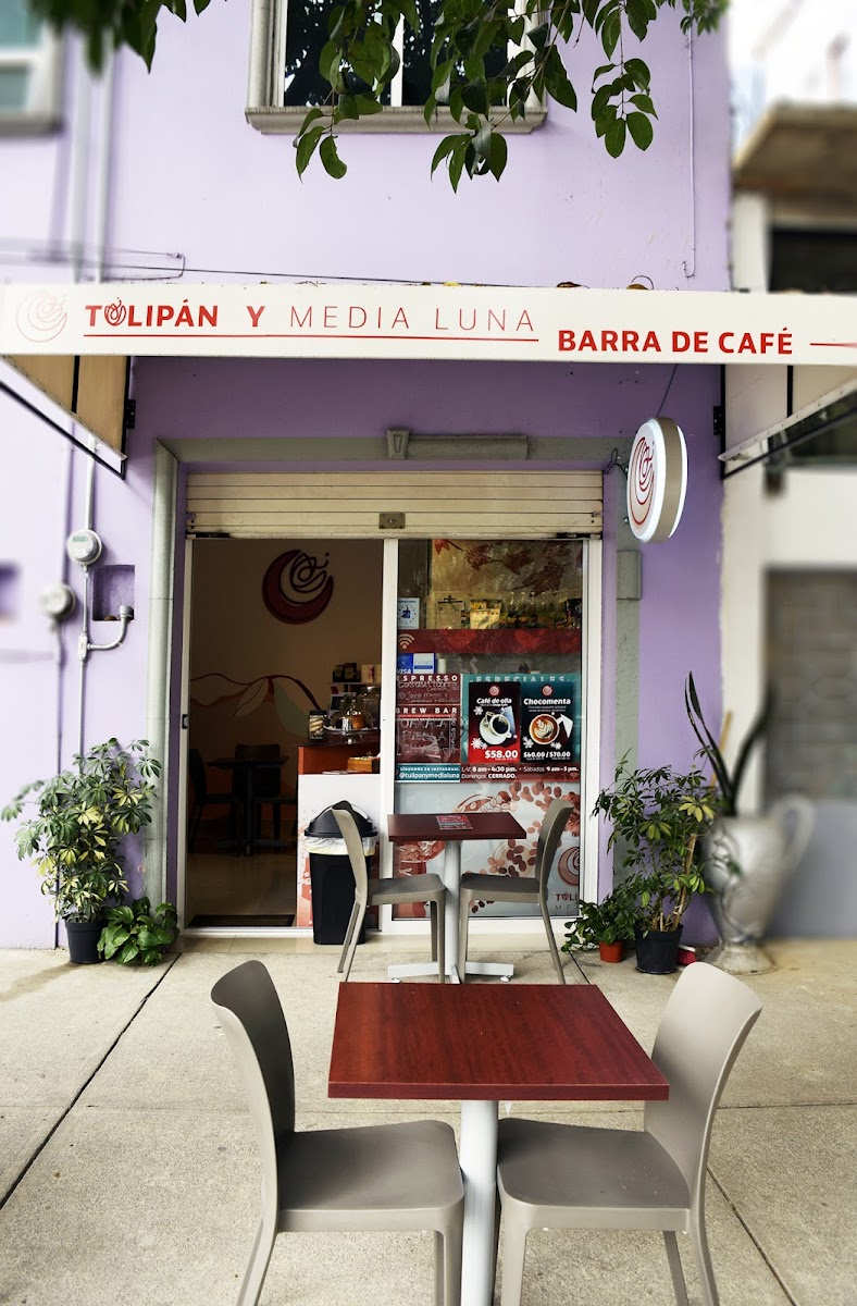 Tulipán y Media Luna, cafetería de especialidad ubicada en la colonia Roma Sur de la Ciudad de México.